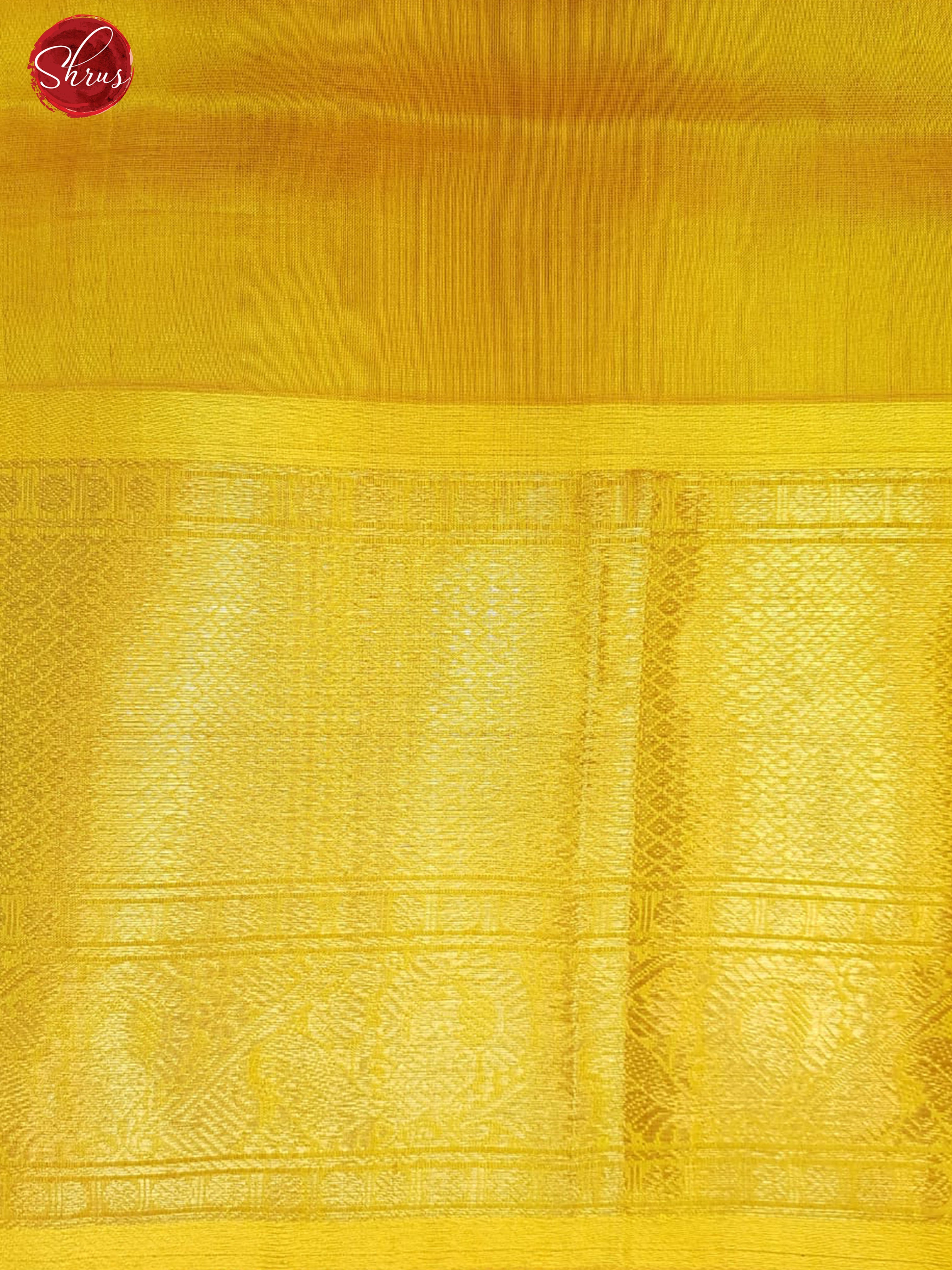 Maroon & Yellow - Silk Cotton with floral Kalamkari print on the Body & Contrast Zari Border - Shop on ShrusEternity.com
