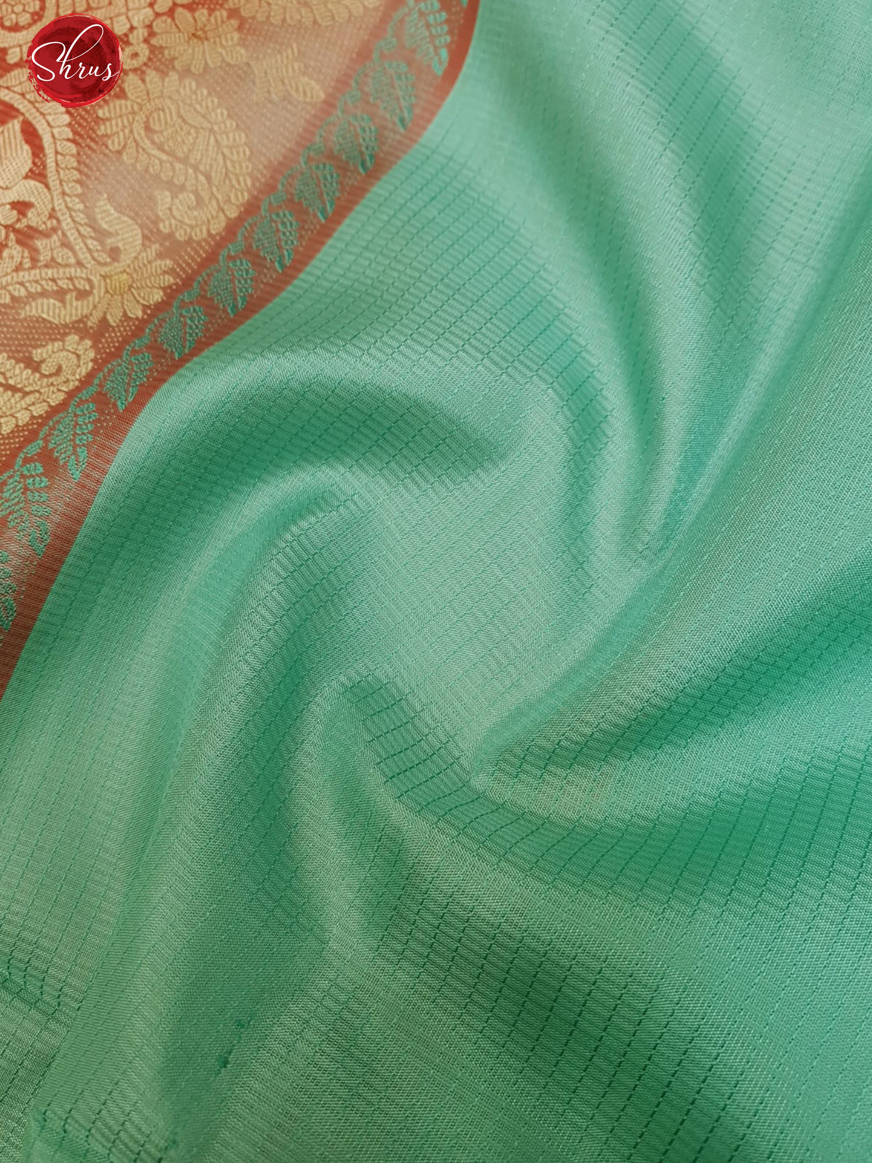 Teal & Red - Soft Silk with plain Body & Contrast Border - Shop on ShrusEternity.com
